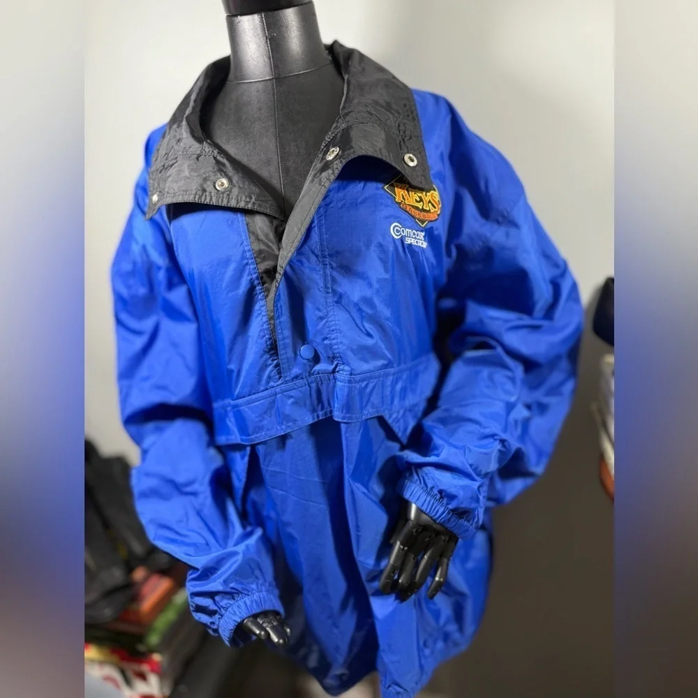 UltraClub Collection Size Large Blue/Black Windbreaker Jacket